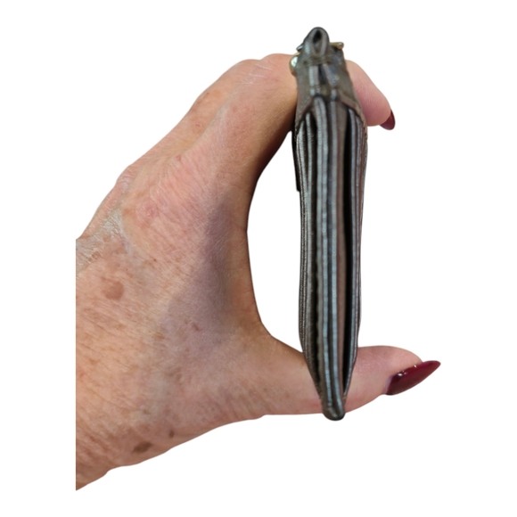 HOBO Metallic Bronze Wallet with ID Window - Picture 8 of 10